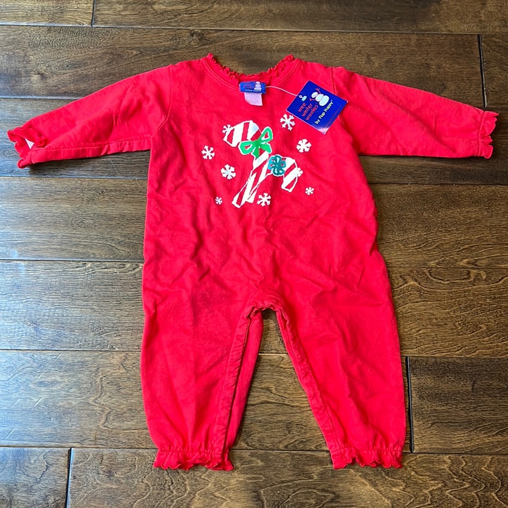 NWT Flap Happy Christmas Onesie Romper Baby 12 Months